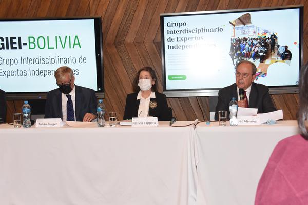 GIEI presenta hoy en la OEA el informe sobre hechos de violencia de 2019 en Bolivia