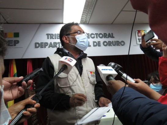 El TED Oruro concluye el cómputo de actas de 33 municipios