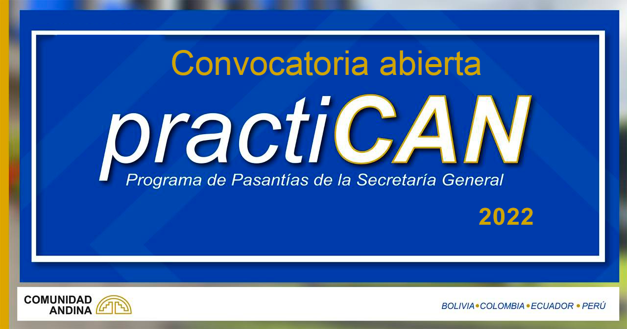 Comunidad Andina abre convocatoria de pasantías para jóvenes profesionales de Bolivia, Colombia, Ecuador y Perú
