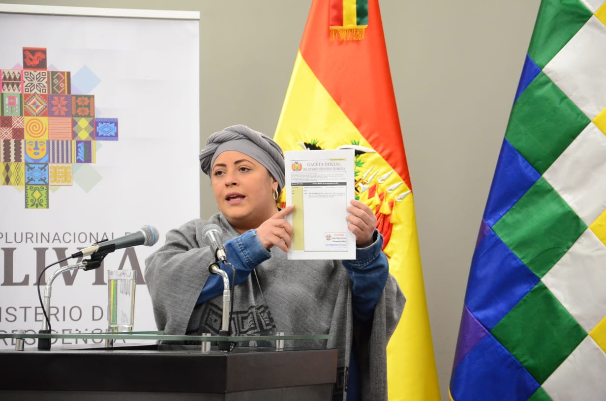 Gobierno promulga norma de abrogación de la Ley 1386 y la publica en la Gaceta Oficial de Bolivia (adelanto)