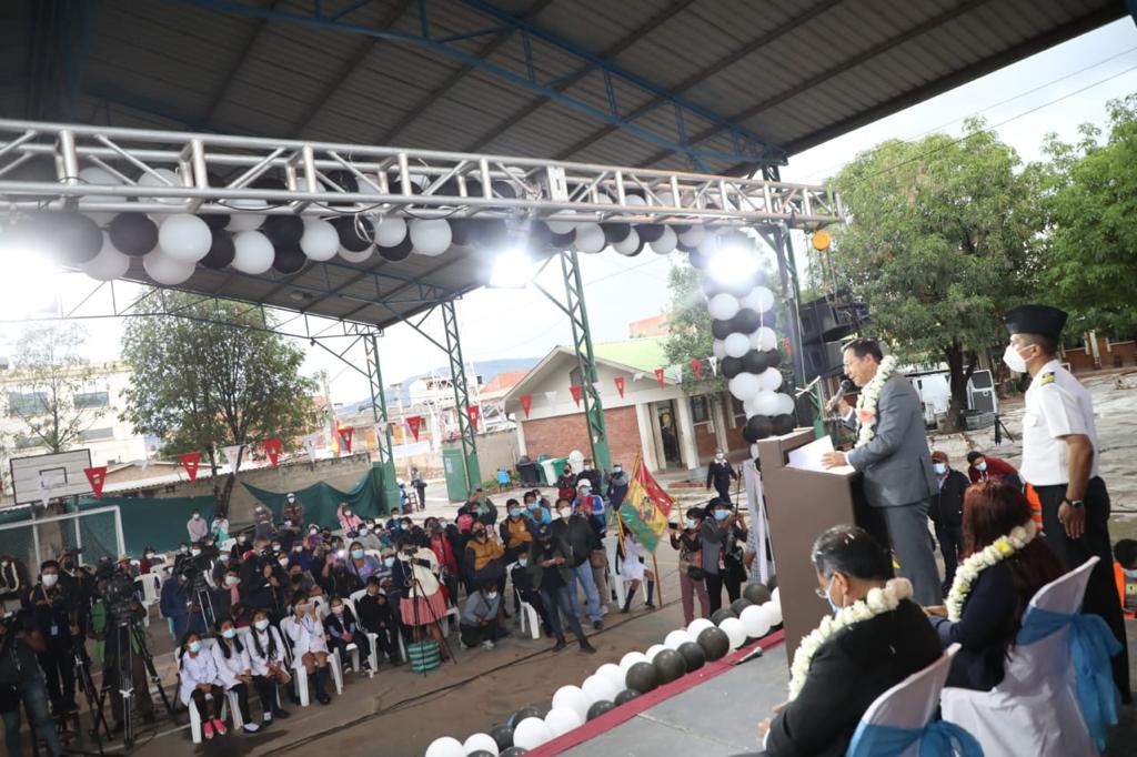 Presidente entrega en Cochabamba construcción de la Unidad Educativa Bolivia – Japón