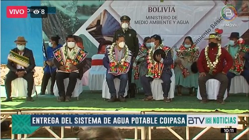 Presidente entrega sistema de agua potable en Coipasa, Oruro (adelanto)