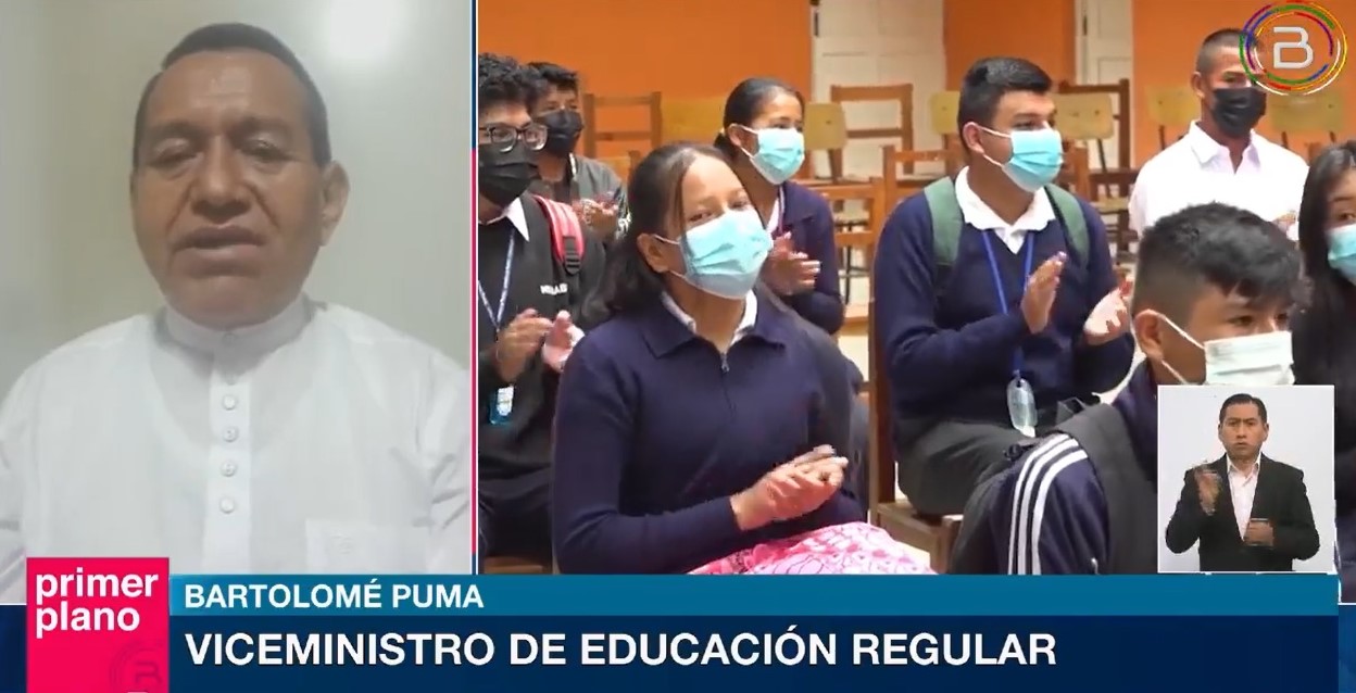 Viceministro: Entre 60 y 80% de colegios pasan clases presenciales, en La Paz hay dejadez de Arias