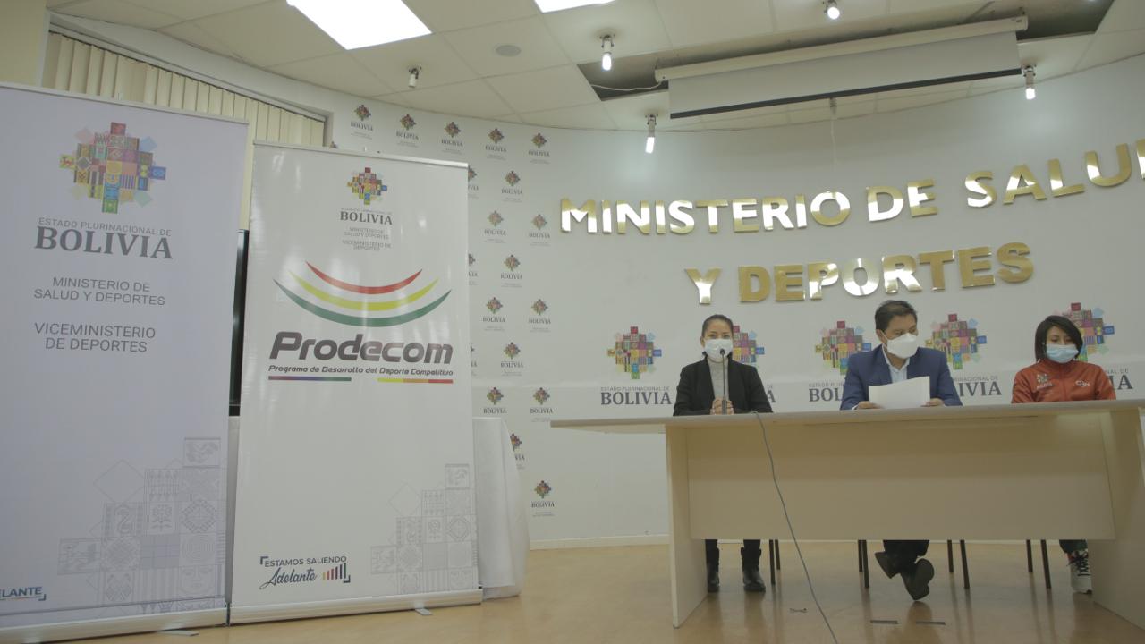 Prodecom: Gobierno apoyará a 2.000 deportistas que representarán a Bolivia en competencias internacionales
