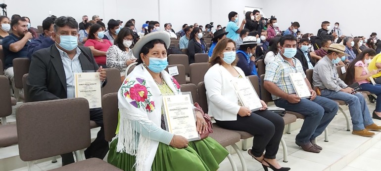 TED Tarija entrega credenciales a las autoridades electas de la Región Autónoma del Gran Chaco