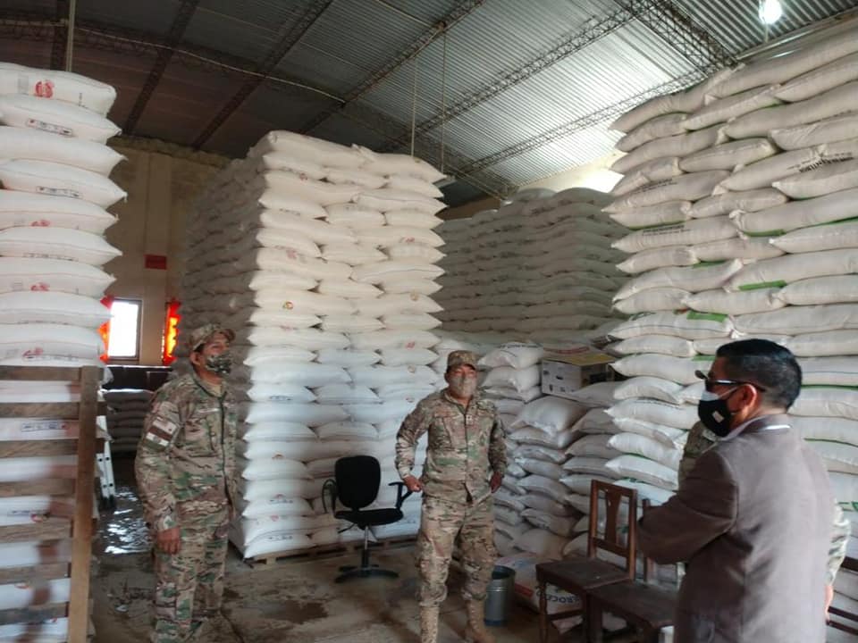 Ministerio de Defensa entrega víveres a 25.000 beneficiarios