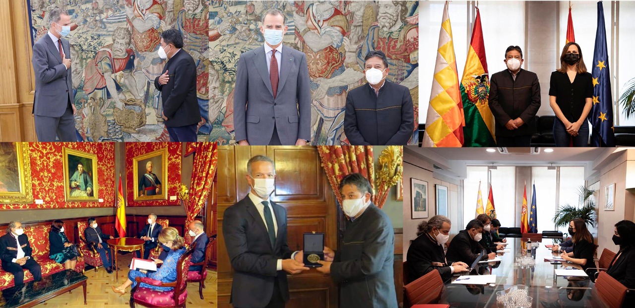 Vicepresidente se reúne con el Rey Felipe VI y la ministra de Derechos Sociales y Agenda 2030 en España