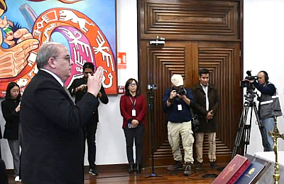 Hormando Vaca Díez asume como viceministro de Tierras con el compromiso de ordenar el INRA 